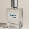 Close-up of Ocean Breeze Eau De Parfum premium glass bottle and matte silver cap